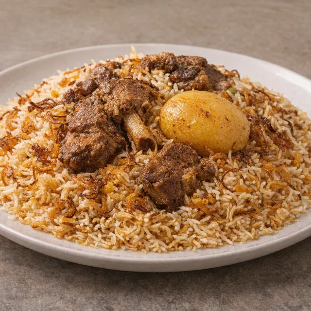Bangladeshi catering spread with rice, curry, and sides prepared for delivery