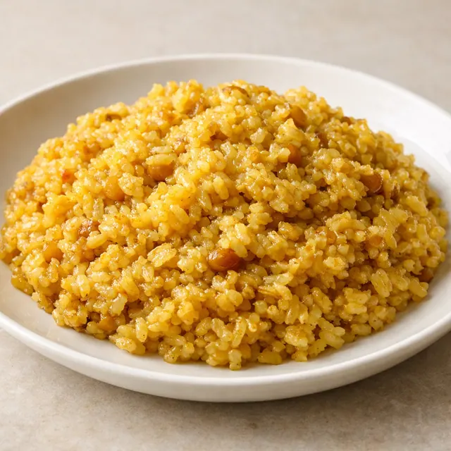 Illustrative Bangladeshi khichuri, a comforting rice and lentil dish representing the ordinary homestyle meals delivered to hospital visitors and caregivers in